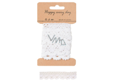 White decorative lace 1 m