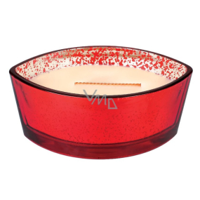 WoodWick Mercury Bakery Cupcake - Sweet cake with cream icing scented candle with wooden wide wick and lid glass boat 453 g