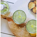 Village Candle Pear Cooler scented candle in glass 2 wicks 262 g