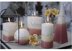 Lima Verona candle dusty pink prism 65 x 120 mm 1 piece