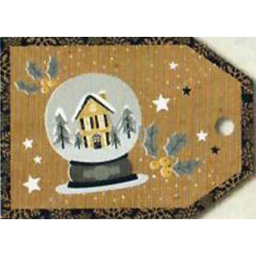 Nekupto Christmas gift cards cottage 5.5 x 7.5 cm 6 pieces