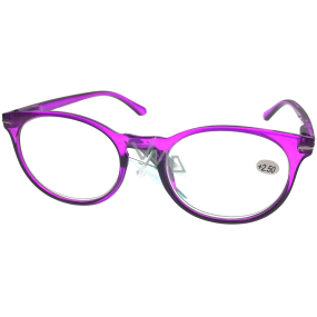 Berkeley Reading glasses +1.0 plastic purple, round glass 1 piece MC2171