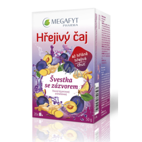 Megafyt Herbal Pharmacy Plum with ginger fruit tea helps digestion, body defenses and relaxation 20 x 2.5 g