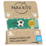 Parakito Repellent mosquito bracelet for children Football natural, refillable, waterproof, protection 24h / day - 15 days for refill + two refills