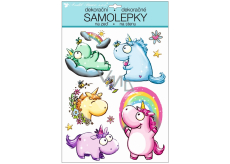 Room Decor Unicorn wall stickers with glitter 35 x 27 cm