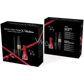 Max Factor False Lash Effect Mascara Black 13.1 ml + Sally Hansen nail polish 220 Red 9.2 ml, cosmetic set