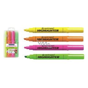 Centropen Highlighter 8552 1-4 mm in case, 4 colors