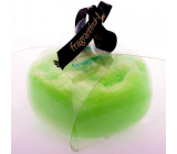 Fragrant Solo Glycerine massage soap with a sponge filled with the scent of Ralph Lauren Polo perfume in green 200 g