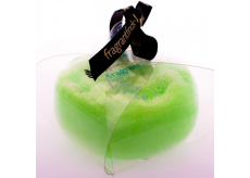 Fragrant Solo Glycerine massage soap with a sponge filled with the scent of Ralph Lauren Polo perfume in green 200 g