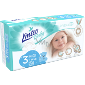Linteo Baby Premium 3 Midi 5 - 9 kg disposable diapers 54 pieces