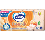 Zewa Deluxe Aqua Tube Cashmere Peach Perfumed Toilet Paper 150 shreds 3 ply 8 pieces, flushable roll