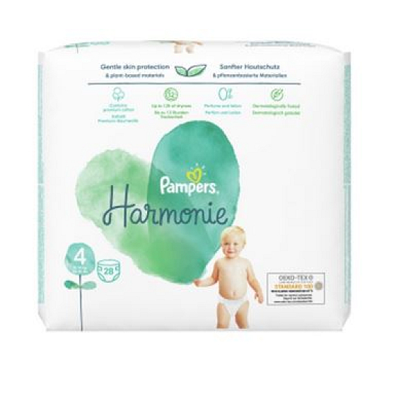 Pampers Harmonie size 4, 9 - 14 kg diaper panties 28 pcs