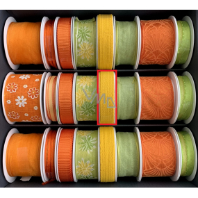 Nekupto Fabric ribbon Yellow 3,5 m x 15 mm