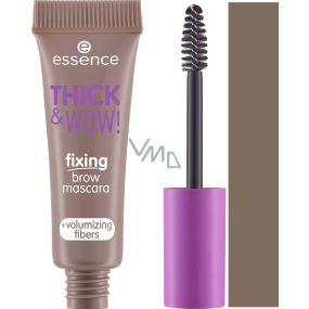 Essence Thick & Wow! eyebrow mascara with fibers 01 Caramel Blonde 6 ml