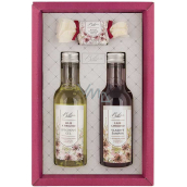 Bohemia Gifts Wine Spa Lily and Grapes shower gel 200 ml + hair shampoo 200 ml + toilet soap 30 g, cosmetic set for women