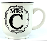 Albi Ceramic plate with Mrs C inscription 320 ml