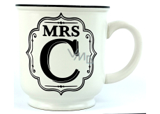 Albi Ceramic plate with Mrs C inscription 320 ml