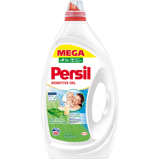 Persil Sensitive liquid washing gel for sensitive skin 88 doses 3.96 l