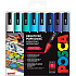 Posca Universal acrylic marker set 1,8 - 2,5 mm Ocean mix marine tones 8 pieces PC-5M