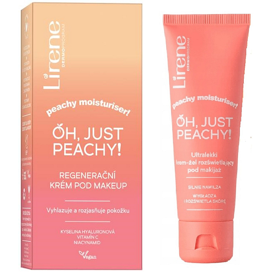 Lirene Oh, just Peachy brightening regenerating cream-gel under make-up 50 ml