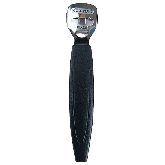 Black heel shaver 14 cm + 5 blades