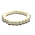 Bone from Yak white Tibetan bracelet elastic natural stone, bead 10 mm / 16 - 17cm, protective item, amulet
