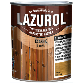Lazurol Classic S1023 syntetická olejová lazura na dřevo 0020 Kaštan 0,75 l