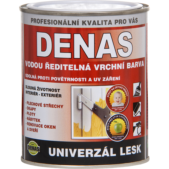 DENAS UNIVERSAL-GLOSS top coat for wood, metal, and concrete, 0440 blue, 700 g