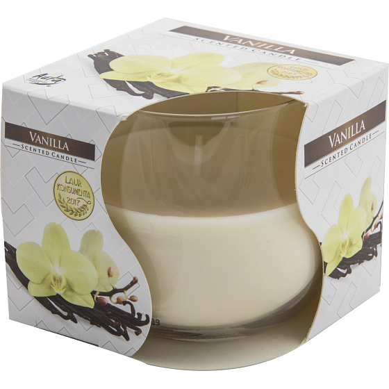 Bispol scented candle in glass Vanilla 100 g
