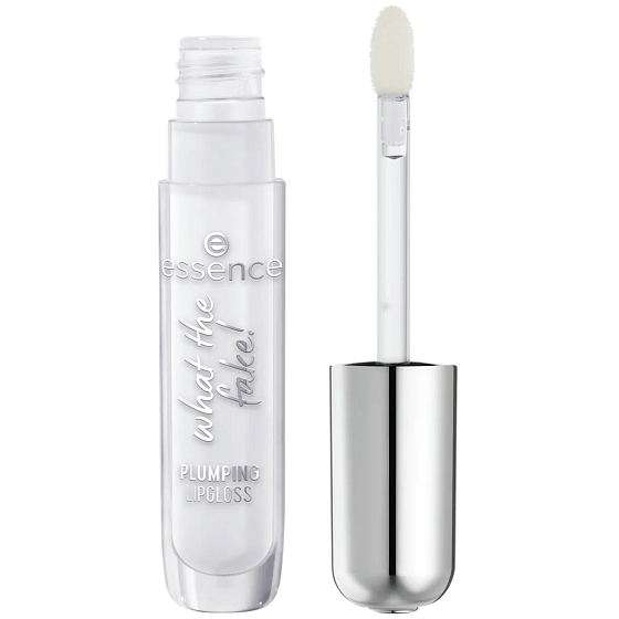 Essence what the fake! lip gloss PLUMPING 100 Sheer Genius, 4 ml