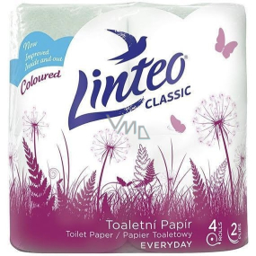Linteo Classic toilet paper green 2 ply 150 pieces, 15 m, 4 pieces