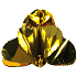 Golden folding bell 1 piece