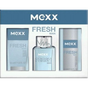 Mexx Fresh Man eau de toilette 30 ml + shower gel 50 ml + deodorant spray 50 ml, gift set