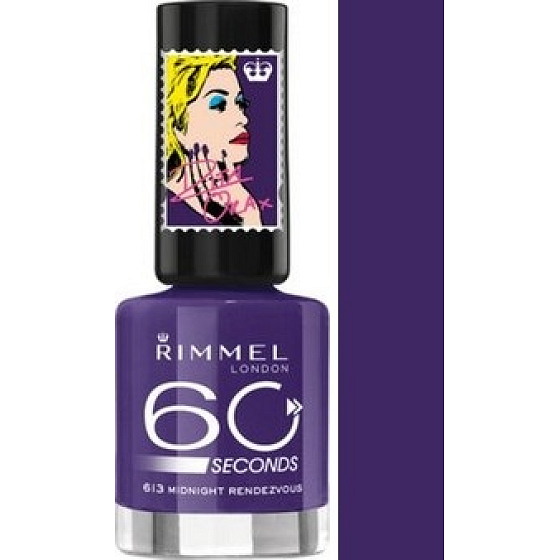 Rimmel London 60 Seconds by Rita Ora Nail Polish 613 Midnight Rendezvous 8 ml