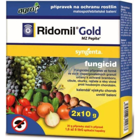 Agro Ridomil Gold Pepite fungicide plant protection product 2 x 10 g