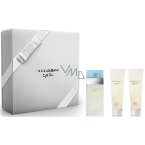 Dolce & Gabbana Light Blue eau de toilette for women 100 ml + body cream 100 ml + shower gel 100 ml, gift set