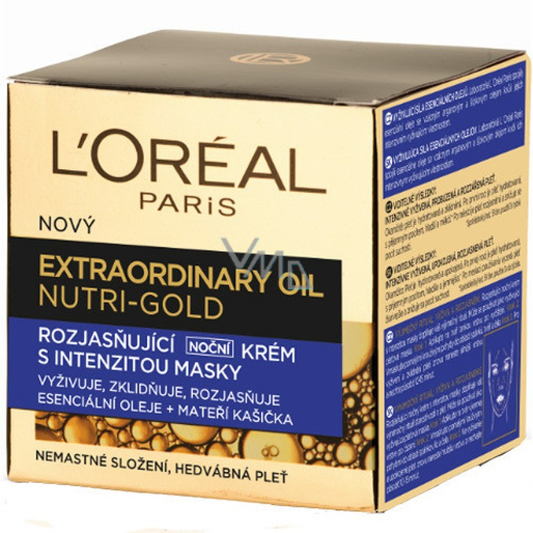 Loreal Paris NutriGold Extraordinary brightening night cream with a