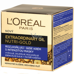 Loreal Paris Nutri-Gold Extraordinary brightening night cream with a mask intensity of 50 ml
