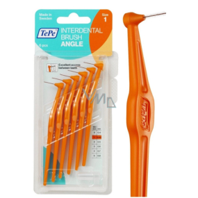 TePe Angle Interdental Brushes 0.45mm Orange 6pcs