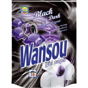 Wansou Black & Dark concentrated gel washing capsules for black and dark linen 10 pieces