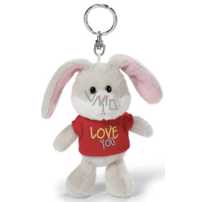 Nici Love You Rabbit in a T-shirt keychain 10 cm