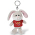 Nici Love You Rabbit in a T-shirt keychain 10 cm