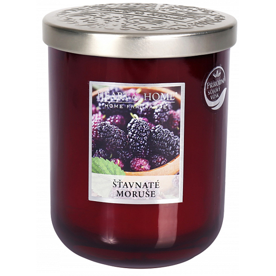 Heart & Home Juicy Mulberry Soy Scented Candle Large burns up to 75 hours 340 g