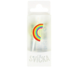 Albi Single cake candle - Rainbow, 2.5 cm