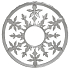 Yankee Candle Frosty Fancy Ring for Medium and Large Scented Candles Classic Illuma Lid