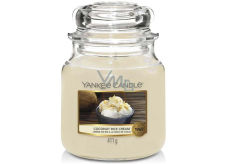 Yankee Candle Coconut Rice Cream - Cream with coconut rice scented candle Classic medium glass 411 g