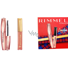 Rimmel London Wonder Luxe mascara 001 black 11 ml + Oh My Gloss! lip gloss 210 6.5 ml, cosmetic set for women