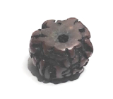 Rudraksha old Tibetan oil bead, hand polished - Nepal 15-17 mm