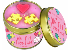 Bomb Cosmetics We Fit Together - We Fit Together scented natural, handmade candle in tin box burns up to 35 hours