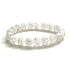 Crystal cracked bracelet elastic natural stone, bead 10 mm / 16-17 cm, stone stones